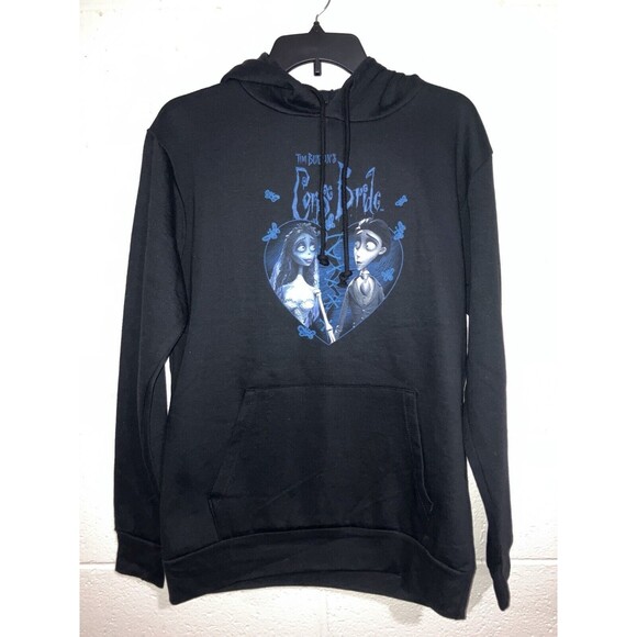 CORPSE BRIDE Licensed Adult Pullover Hooded Sweatshirt Hoodie Size M MEDIUM - Picture 2 of 14